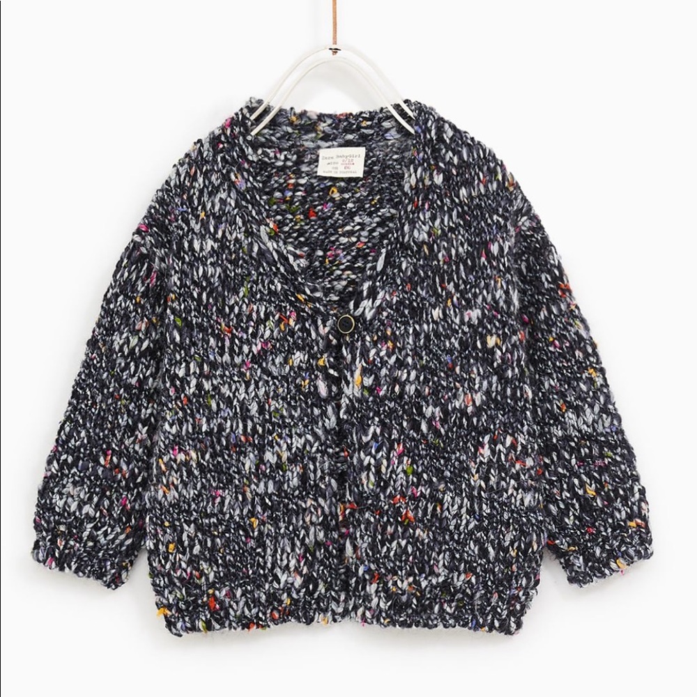 Zara mix of color knit jacket
